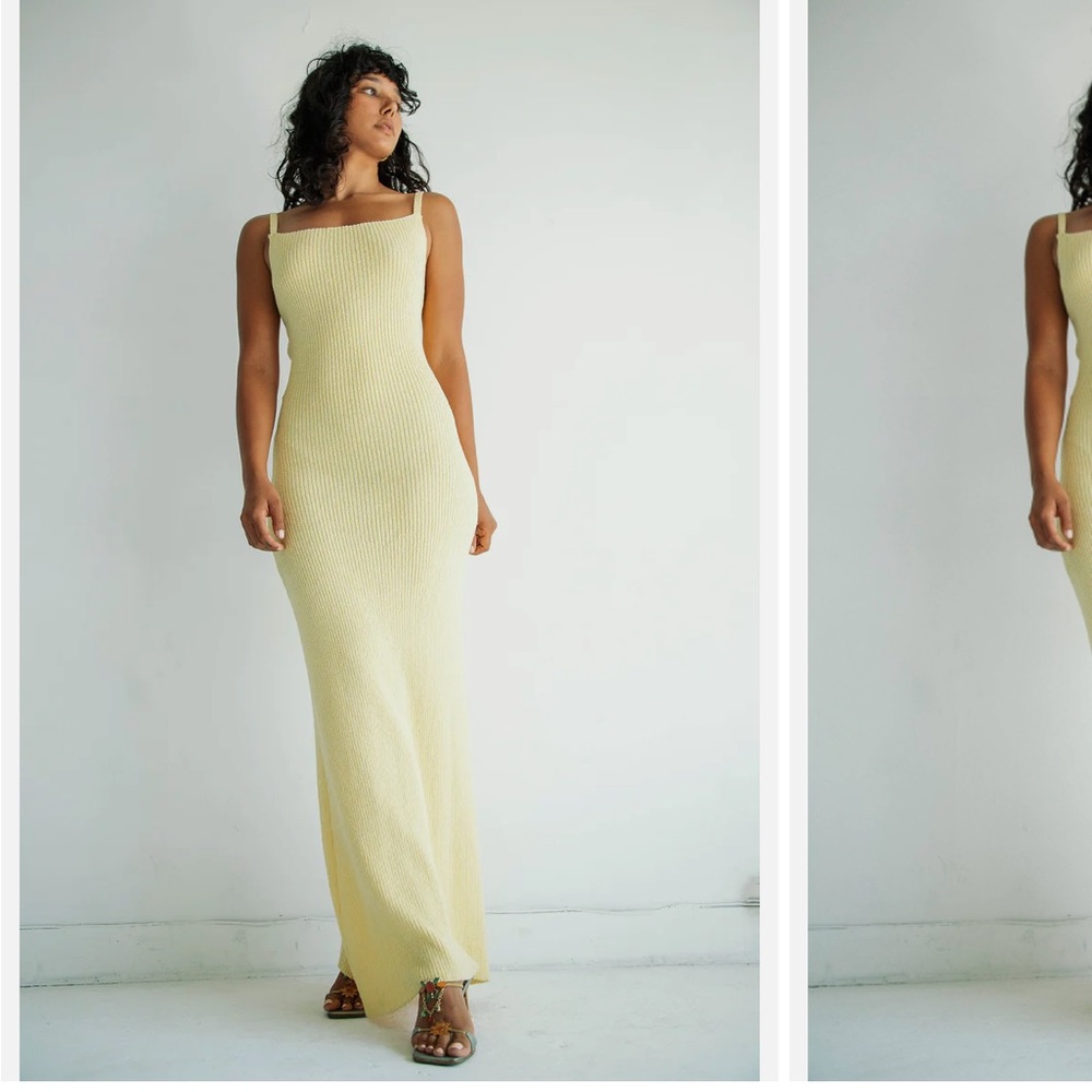 The Line by K yellow knit dress “Petra”